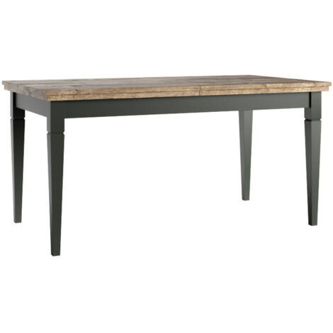 Table à manger extensible 6 à 8 places Martin Vert et Bois (1/5)