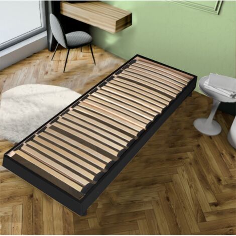 Sommier sur pied SOMKIT 90x190 / Noir/ 188x89x29 cm (1/3)