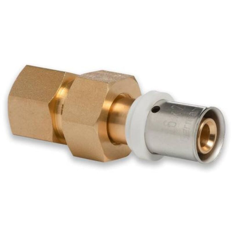 Produktbild von H2O-Flex Pressfitting 16x2 Mm Mit 3/4 Zoll Innengewinde – Für Verbundrohr, DVGW-zugelassen, TH/U/H-Profil, Für Heizung & Trinkwasser