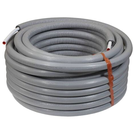 Alu-Verbundrohr 16 x 2 mm mit 6 mm PE-Isolierung 50 m - Rolle
