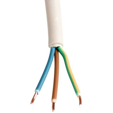 Faber NYM-J Kabel 3x2,5mm² – Mantelleitung, Grau, In Meterware (10m)