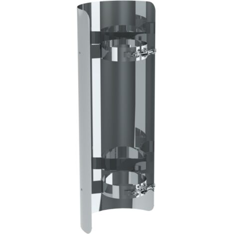 Jeremias PELLET-LINE Strahlungsschutz Längenelement l=500 mm Edelstahl unlackiert Ø 80 mm