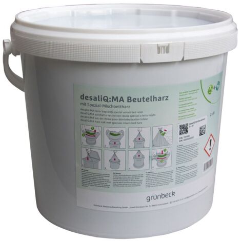 Grünbeck Beutelharz desaliQ:MA 2 x 6 Liter für Entsalzung (1/3)