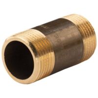 Messing Gewinde-Fitting Distanz Doppelnippel 1"-1" L= 60 mm, schwere Ausführung