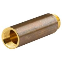Messing Gewinde-Fitting HahnverlängerungIG/AG 3/4" (DN 20) Länge 100 mm - schwere Ausführung