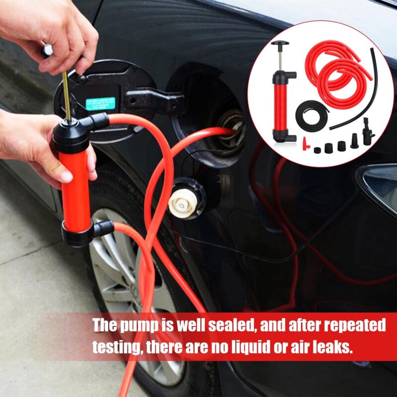 Alipis Pompe Manuelle De Siphon D'essence 10 Mm Avec Tuyau De