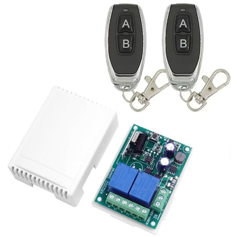 Commutateur RF sans fil 433 MHz, DC 12 V 4 canaux à longue