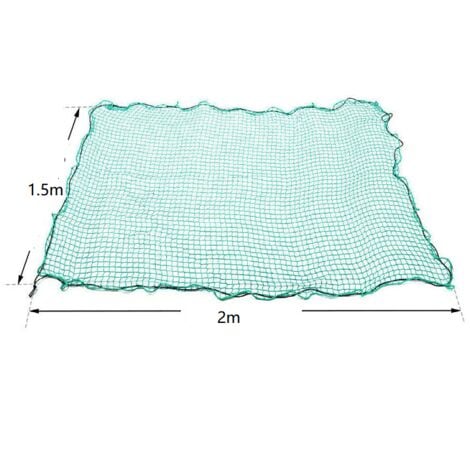 Filet de remorque 1.5 x 2m Filet couvre remorque avec élastique Filet de remorque Filet de chargement Filet de superposition pour une fixation optimale du charg