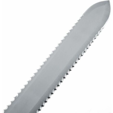 Couteau à Désoperculer Dentelé Outil de récolte de miel professionnel pour l'apiculture, lame en acier inoxydable et poignée en bois, pour une récolte efficace du miel, extraction facile du miel 280mm