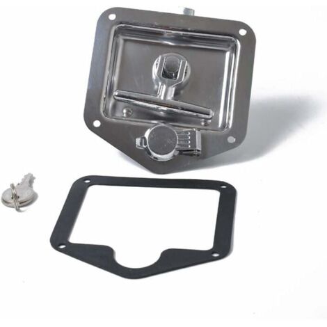 T Forme Acier Inoxydable Remorque RV Voyage Serrure Anti-vol Boîte À Outils Poignée Serrure de Porte pour Caravane Camion Camp Motorhome Patrol Car