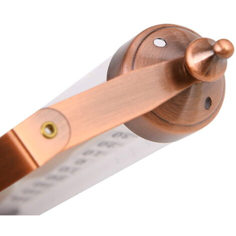 Thermomètre D'extérieur Effet Bronze - 25,4 Cm, Double échelle Celsius/Fahrenheit, Pour Jardin, Garage, Mur