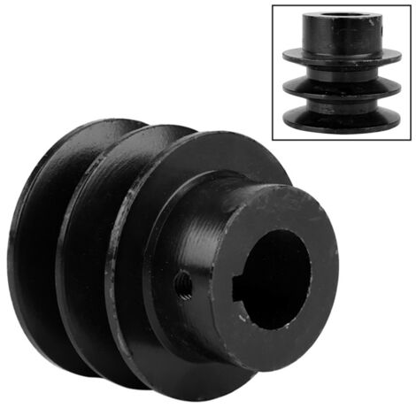 Giilayky Poulie Courroie V Double Rainure 20mm - Pour Moteurs 168F 170F GX110 GX160 GX200 7HP Go Kart ATV