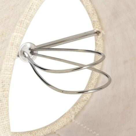 Promotion, Ensemble de 6 Petits Abat-Jour, Abat-Jour Baril en Toile de Jute Clip sur Ampoule pour Lampe de Table et lampadaire, Abat-Jour de Lustre Nordique Beige 3,5 x 5,5 x 5,2 Pouces