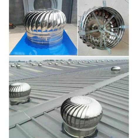 Extracteur De Fumées Rotatif Galvanisé Pour Poêle Pour Tube De 300 Mm De Diamètre