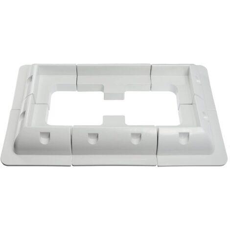 Lauwexe – Lot de 6 supports de montage pour panneaux solaires – Plastique ABS résistant aux UV – Pour toit de véhicule, caravane, bateau, camping-car