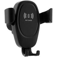 Lauwexe – Support de téléphone sans fil pour voiture – Chargeur à induction 10W – Angle réglable 360° – Compatible smartphones 6,5 à 8,5 cm