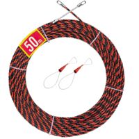 Lauwexe – Aiguille d'électricien 50m – Diamètre 6mm – Polyester à triple torsion – Résistance à la chaleur et anti-vieillissement – Pour câblage dans espaces restreints