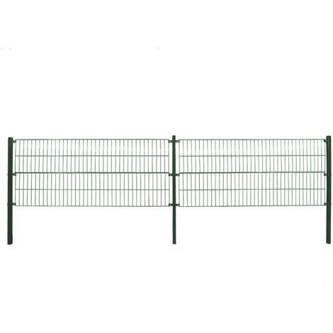 Garmix Grillage Jardin Vert | Hauteur 80cm | Maille 75x100mm| Clôture Jardin Potager | Enclos Animaux Chien | Fils De Fer Galvanisé + PVC, Rouleau 25m