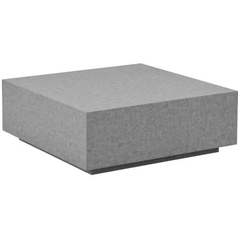 HOME DELUXE - Table basse en marbre AMIRI XL Couleur : Gris, Dimension : 95 x 35 x 95 cm (1/5)