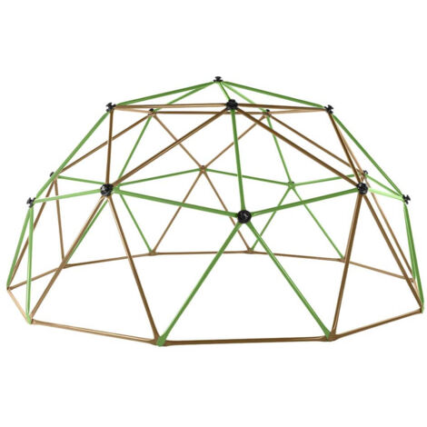 Home Deluxe – Structure à grimper MATTI – Acier galvanisé résistant aux UV – Dimensions 150x305x305 cm – Capacité 340 kg – Pour 5 enfants (1/5)