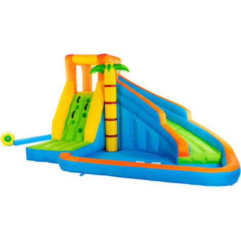 Home Deluxe – Château gonflable VIVI 400 x 300 x 225 cm – Soufflerie 450W incluse – Résistant aux UV – Charge max 60 kg – Pour enfants de 3 à 8 ans