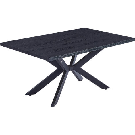 Home Deluxe - Table de salle à manger AVENCIA avec pied en étoile - 160 x 100 cm  Couleur : Dark Oak (1/5)
