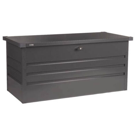 Home Deluxe - Boîte de rangement métallique MEGABOX XL - 126 x 56 cm 400l Anthracite (1/7)