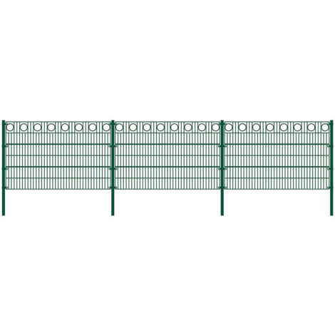 MORATA cercle, clôture de jardin, clôture en treillis  Hauteur : 160 cm / Longueur : 10 m sans poteaux d'angle (1/5)