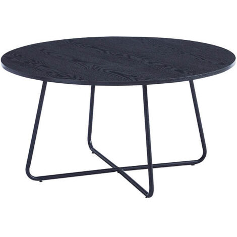 Home Deluxe - Table basse ronde NOVARA - 88 x 47 cm Couleur : Dark Oak (1/5)