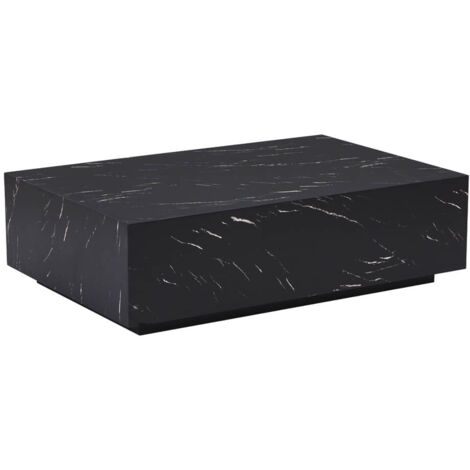 HOME DELUXE - Table basse en marbre AMIRI XXL Couleur : noir, Dimension : 120 x 35 x 80 cm (1/5)