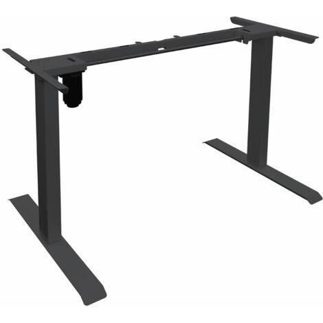 Home Deluxe - Piètement pour bureau réglable en hauteur AXION Couleur : noir (1/3)