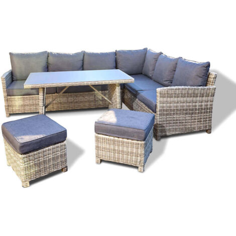 Home Deluxe - Rotin Salon incl. table BAHIA Equipement Sans Couverture Pluie (1/5)