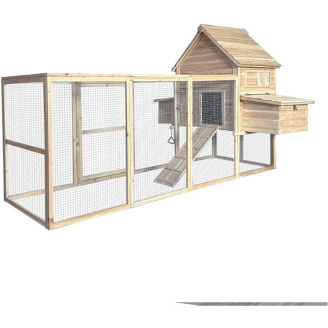 Home Deluxe Poulailler en bois TANO - 310 x 150 cm