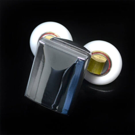 Lot De 8 X Porte De Douche Rouleaux, Rouleau Diamètre 19/23/25/27 Mm, Pour La Salle De Bain Poêle Verre Porte Coulissante Poulies/Runners/roues, Forte Force De Charge, Ultra Silencieux Cy105-ls-8pcs