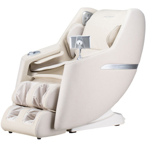 Home Deluxe Fauteuil de massage CORVIA avec rembourrage en tissu premium - Beige (1/5)