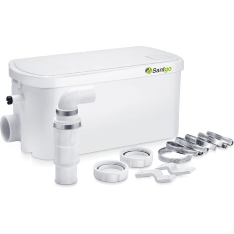 Sanigo Bomba de ducha 250W Trituratore Maceratore 100L/min para duchas y lavabos