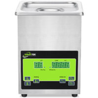 Sonixtek Digitale Pulitore ad ultrasuoni 2L Pulizia professionale ad ultrasuoni 60W per gioielli, occhiali, orologi, monete, dentiere e strumenti con potenza di riscaldamento di 100W