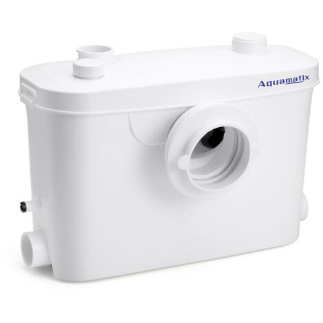 Aquamatix Macerator Pump 400W Quiet 100L/min with Carbon Filter for Toilet Sink Bathtub