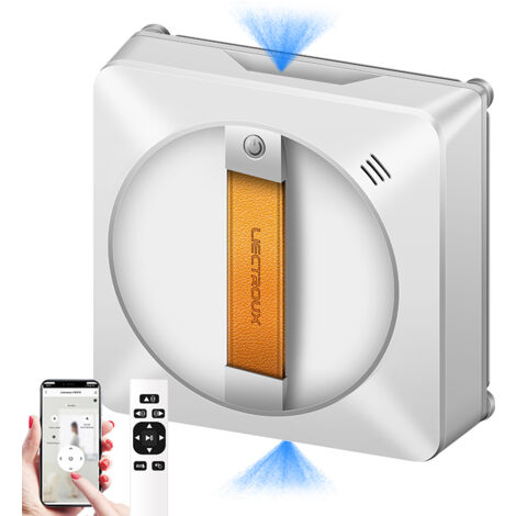 Liectroux – Robot laveur de vitres – YW710 – Moteur sans balais – Pulvérisation d'eau à 2 voies – Contrôle via application mobile