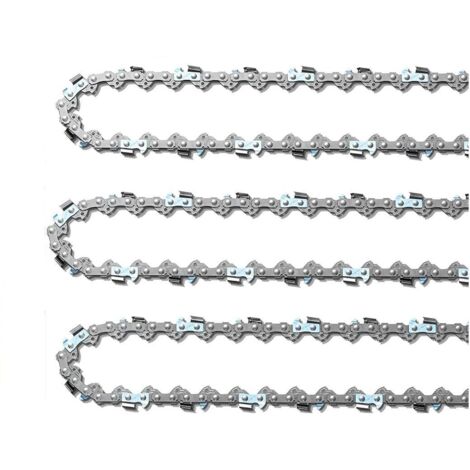Kettensägekette 3 Stück 30 cm 3/8" Kettensägeketten 46 Antriebsglieder 1,1 mm rückstoßarm kompatibel mit Dolmar, Makita (1/5)