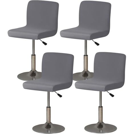 Deisy Dee Wasserdichte Barhocker-Bezüge Aus PU-Leder – 2er Set, Burgunderrot, Spandex-elastisch