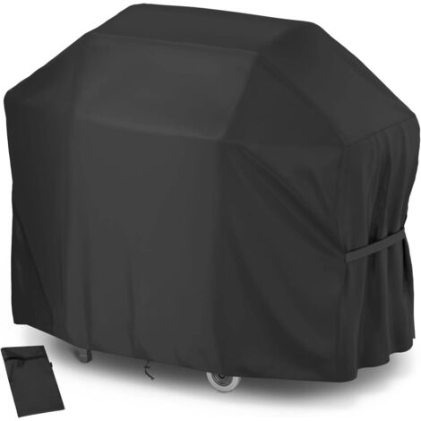 Grillabdeckung 165x71x122cm Schwarz Wasserdicht Grillabdeckung 210D BBQ Schutzplane Anti-UV Anti-Wasser Anti-Feuchtigkeit für Weber Holland