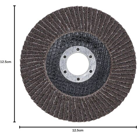 10-teilige 125-mm-Fächerscheiben zum Entfernen von Graten, Rost, Polieren und Finishen (1/5)