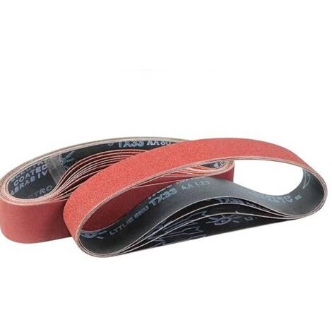 Schleifband 50 x 686 mm - Gemischtes Schleifband Set (3 x Körnung 60/80/120/180/240) für Bandschleifer 15-teilig, Schleifband