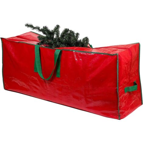165 x 38 x 76 cm große Aufbewahrungstasche für Weihnachtsbäume aus strapazierfähigem, wasserdichtem Material mit Reißverschluss und Tragegriffen (für max. 2,7 m zerlegten Baum) (1/5)