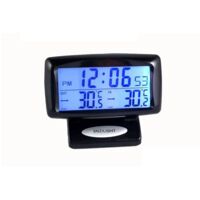 Fahrzeugthermometer mit Uhr, Temperaturmesswerkzeug, kleine Digitaluhr, elektronische Uhr, Digitalanzeige, Uhrthermometer für den Autoinnenraum