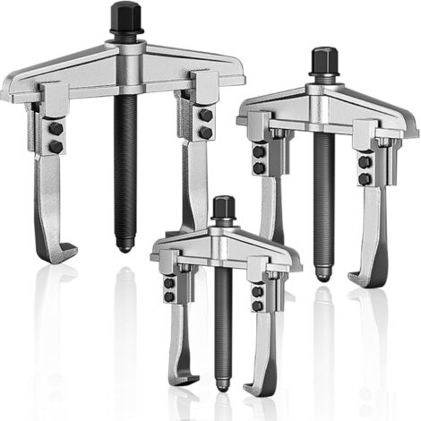 Extracteur universel 3 pièces à 2 bras, plage de serrage 40-150mm, extracteur réglable de roulements parallèles 110-170mm de profondeur, extracteur de roulements à billes, outil extracteur 4"/6"/8".