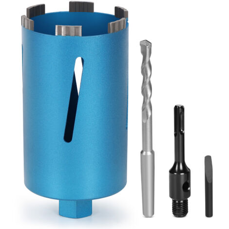 Couronne diamantée M22 pour carotteuse avec turbo, avec SDS-Plus, Ø102 mm, longueur totale 200 mm, couronne diamantée pour béton humide et sec, couronne diamantée pour béton humide, couronne diamantée
