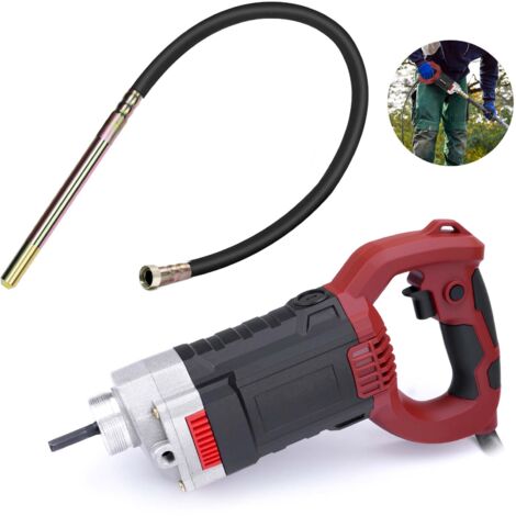 Vibrateur à Béton 1300W 1,5M, Vibrateur à Béton Manuel, Mélange De Béton, Adapté à La Réparation, à La Construction, à La Colonne De Ciment, Au Moulage En Rotin