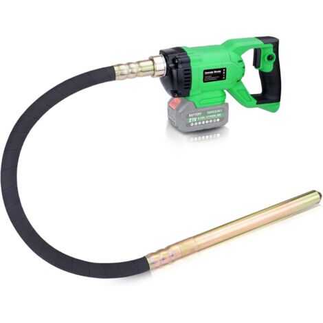 Vibreur Beton sans Fil 850W 1.5M Aiguille Vibrante Compatible avec batterie Makita 18V (Sans batterie) Pour Beton 6000 U/min est de 35 mm Vibration à Ciment Portable pour Mélanger le Béton